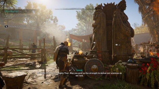 Light the torch for the god of your choice