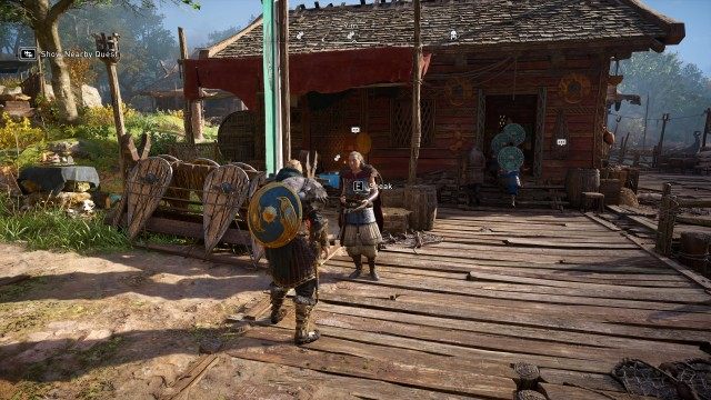 Talk to Eydis to recruit a Jomsviking