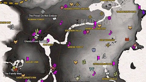 Toyotama, Ghost of Tsushima Map