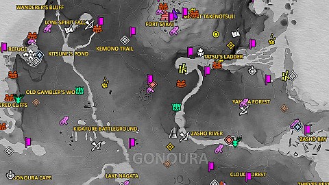 Iki Island, Ghost of Tsushima Map