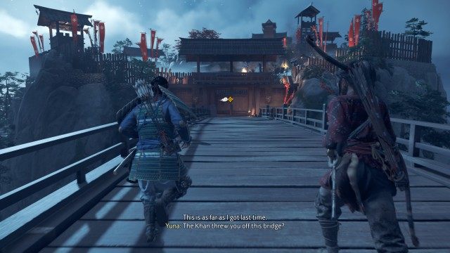 Advance across the main bridge / Find a way around the locked gate