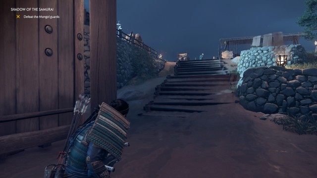 Advance to the upper courtyard / Defeat the Mongol guards / Speak with Masako