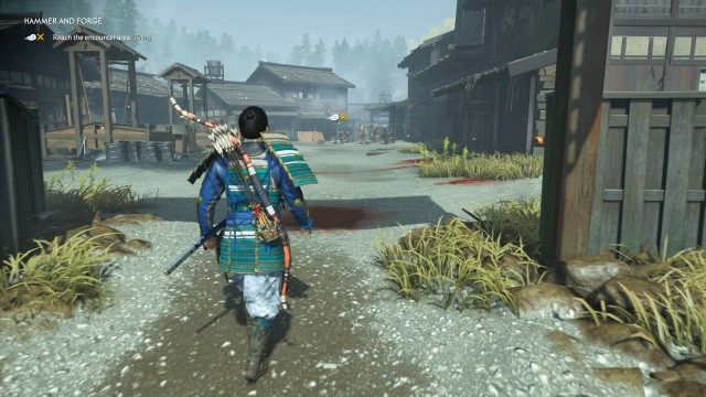 Go to the town of Komatsu Forge / Search Komatsu Forge for Yuna and Taka / Investigate the nearby battle / Reach the encounter area / Defeat the Mongols