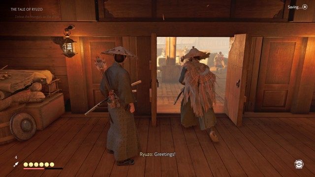 Return to Ryuzo / Defeat the Mongols on the ships / Speak with Ryuzo