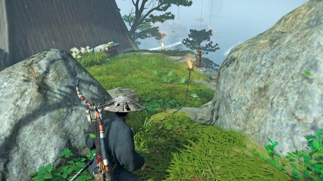 Follow Ryuzo to Fort Ohira / Do not raise the alarm / Disable the alarm in the lighthouse