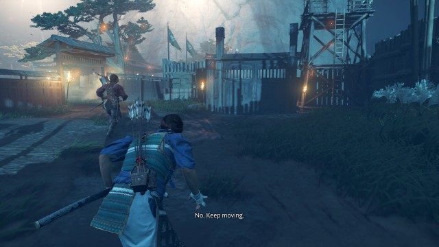 Reach the north gate of Azamo Bay / Escape Azamo Bay
