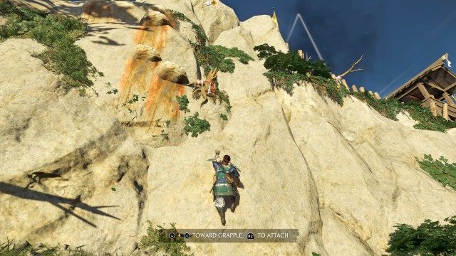 Travel to Fort Yatate with the Straw Hats / Reach the cliffside / Grapple up the cliffside
