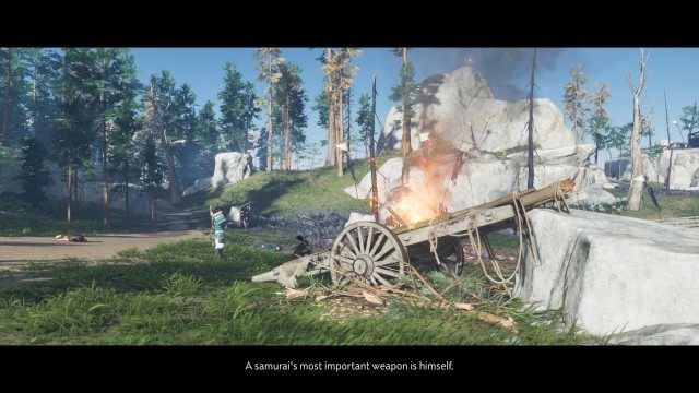 Speak with the woman / (Optional) Search for the woman on the battlefield
