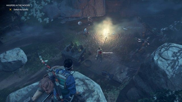 Defeat the bandits / Decide the bandit's fate