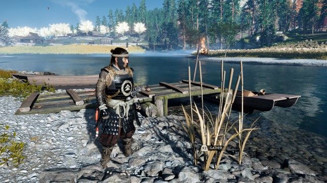 Travel to the old fisherman's house / Gather reeds for the blowgun