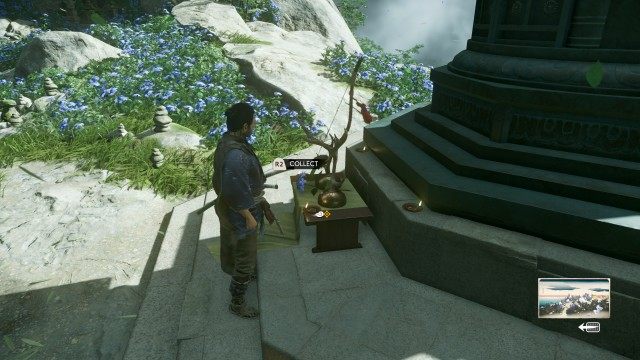 Pick up the longbow / Kill the tengu