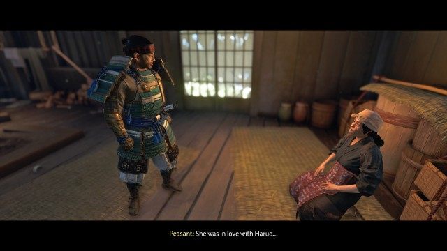 Talk to the woman inside the home