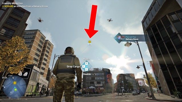 ACQUIRE an Invitation from a Delivery Drone