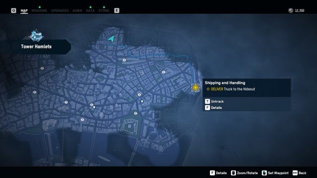 DELIVER Truck to the Hideout