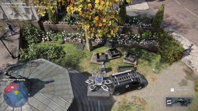USE the Multidrone to ACQUIRE the Packages / DROP the Package at the Vehicle 0/3