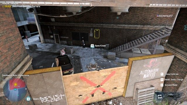 REACH Southwark Auto Conversions / ERASE Data from Rempart Servers / ESCAPE the Area / GET TO Safety