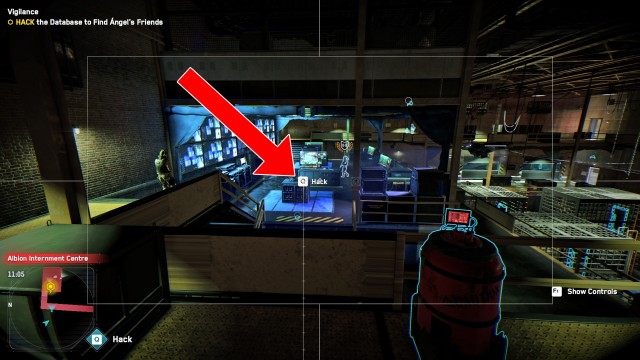REACH the Albion Internment Centre / HACK the Database to Find Ángel's Friends