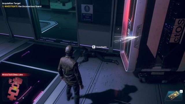 INVESTIGATE the Unconscious Guard