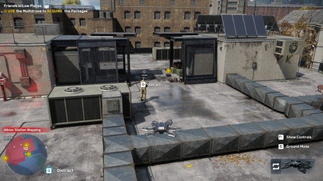 USE the Multidrone to ACQUIRE the Packages / DROP the Package at the Vehicle 0/3