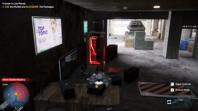 USE the Multidrone to ACQUIRE the Packages / DROP the Package at the Vehicle 0/3