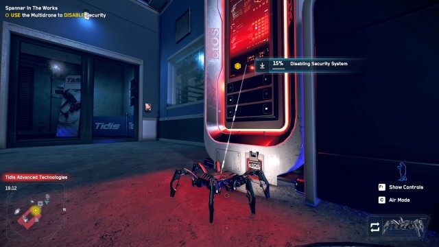 USE the Multidrone to DISABLE Security / ESCAPE the Area