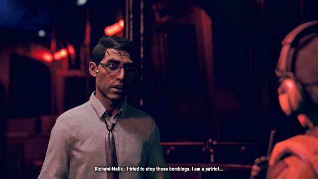 INTERROGATE Richard Malik at the Safehouse