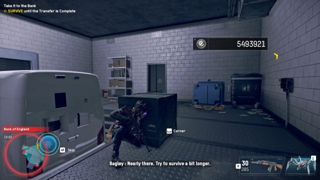 SURVIVE until the Transfer is Complete / ESCAPE the Area / GET TO Safety