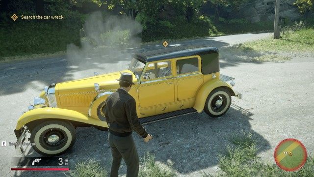Catch the thug and get the money / Search the car wreck
