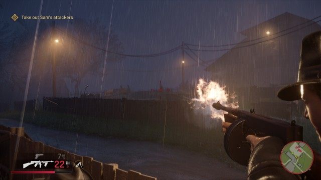 Take out Sam's attackers