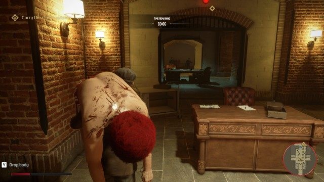 Pick up the clown's body / Carry the clown outside