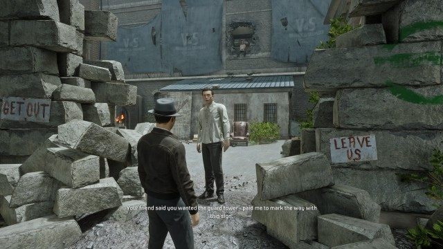 Get to the Prison / Find a way into the Prison