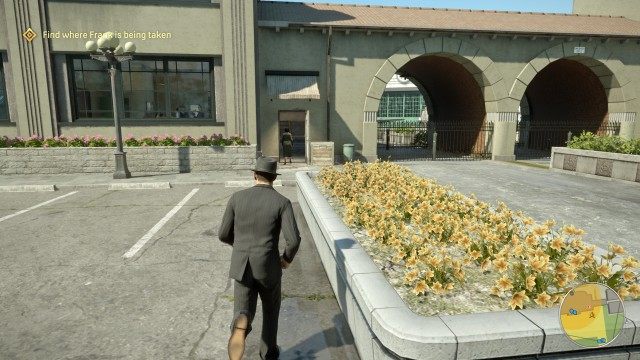 Find where Frank is being taken