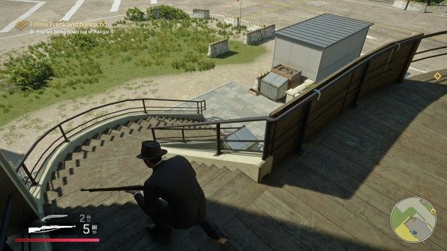 Follow Frank and his escort