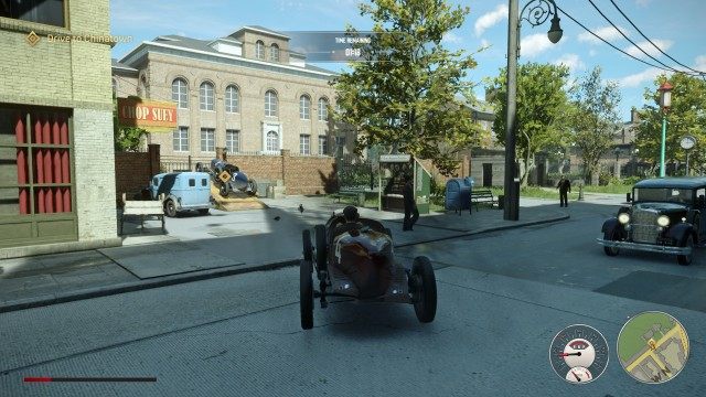 Get in the car / Drive to Chinatown / Swap the cars