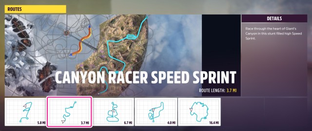 Canyon Racer Speed Sprint (S2)