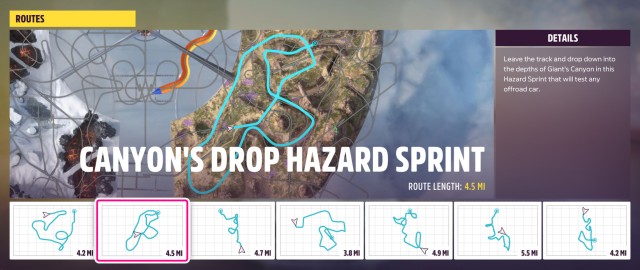 Canyon's Drop Hazard Sprint (A)