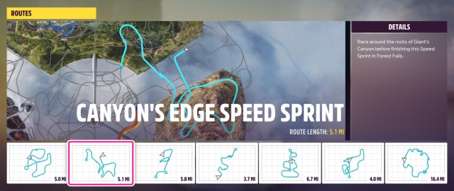 Canyon's Edge Speed Sprint (S2)