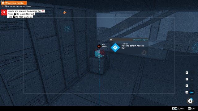 Shut down the server tower