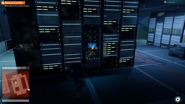 Shut down the server tower