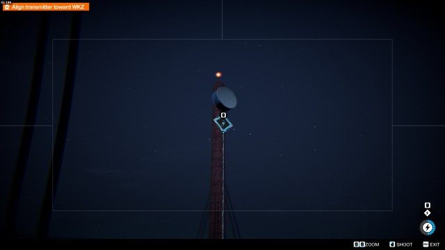 Align transmitter toward WKZ