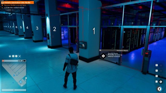 Locate the central server