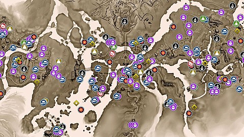 World Map, Kena: Bridge of Spirits Map