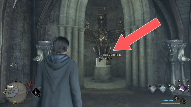 Field Guide Page (Headmaster's Office Gargoyle)