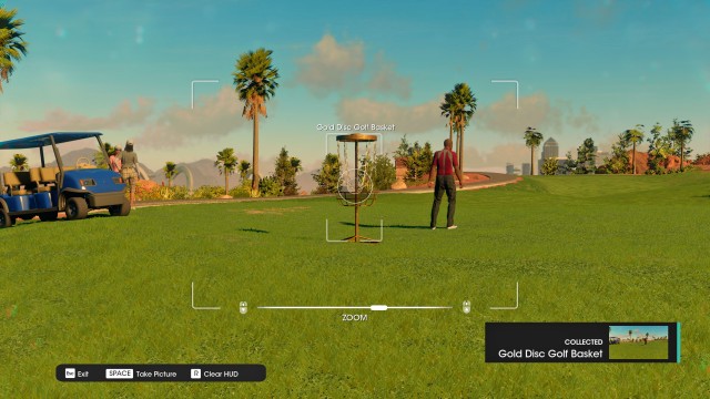 Gold Disc Golf Basket