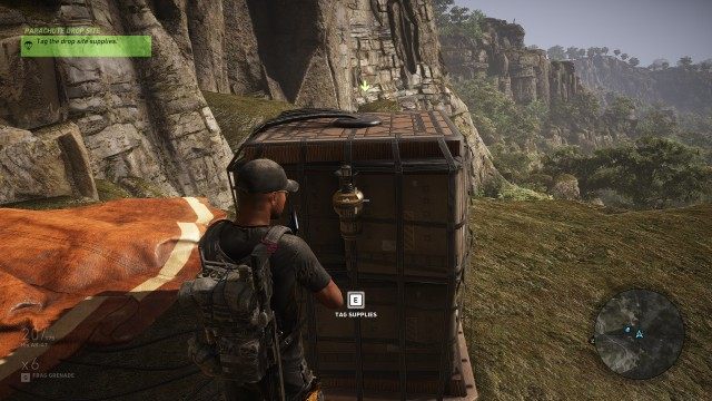 Tag the drop site supplies