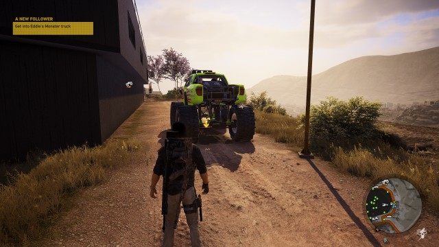 Get into Eddie's Monster truck