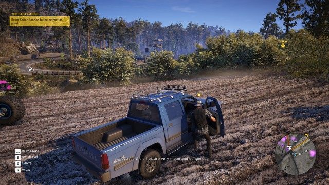 Bring Señor Sonrisa to the extraction point