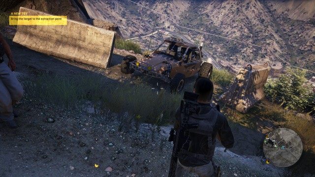 Bring the target to the extraction point