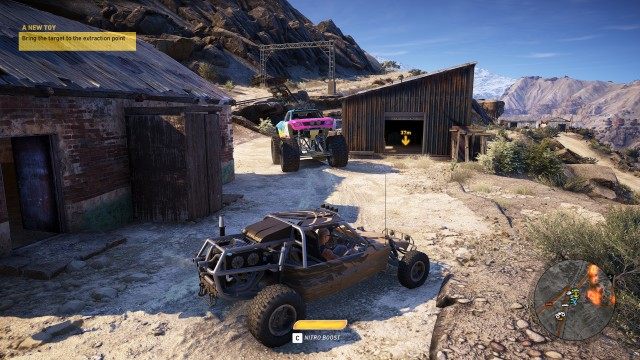 Bring the target to the extraction point