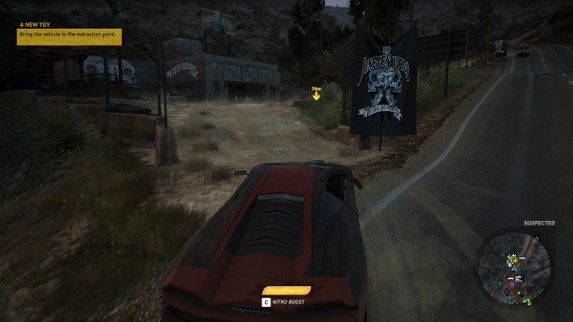 Bring the vehicle to the extraction point